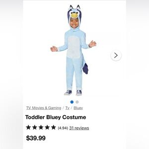 Set of Bluey (3-4T) & Bingo (12-18 months) child costumes